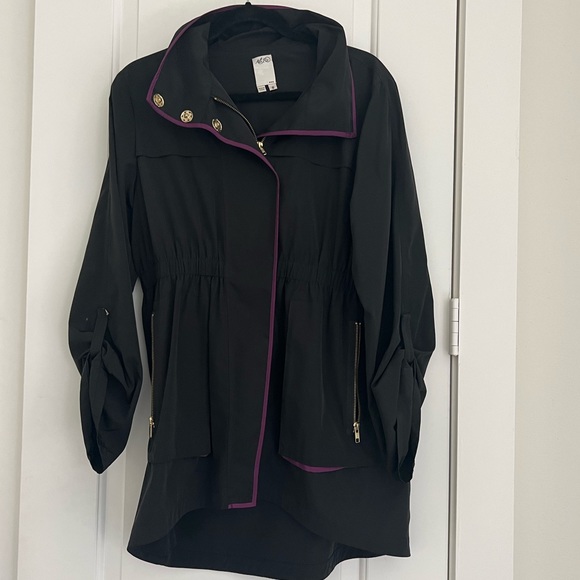 Ali Ro Jackets & Coats Ali Ro Rain Jacket With Cinched Waist And